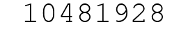 Number 10481928.