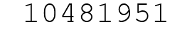 Number 10481951.