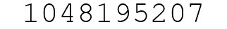 Number 1048195207.