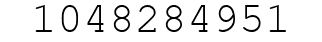 Number 1048284951.