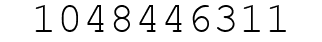 Number 1048446311.