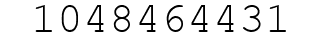 Number 1048464431.
