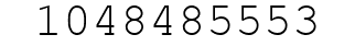 Number 1048485553.