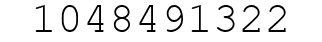 Number 1048491322.