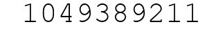 Number 1049389211.