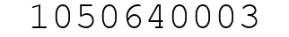 Number 1050640003.