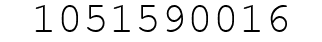 Number 1051590016.