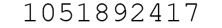 Number 1051892417.