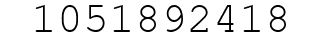 Number 1051892418.