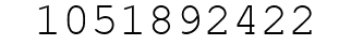 Number 1051892422.