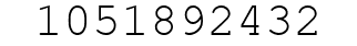 Number 1051892432.