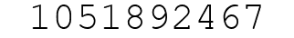 Number 1051892467.
