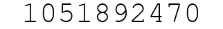Number 1051892470.