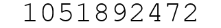 Number 1051892472.