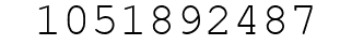 Number 1051892487.
