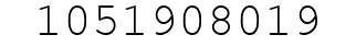 Number 1051908019.