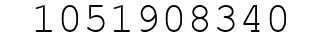 Number 1051908340.