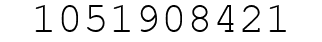 Number 1051908421.