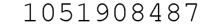 Number 1051908487.