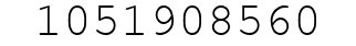 Number 1051908560.