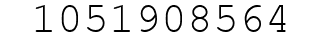 Number 1051908564.