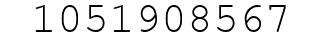Number 1051908567.