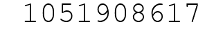 Number 1051908617.