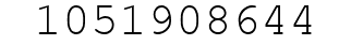 Number 1051908644.