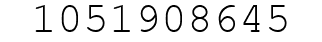 Number 1051908645.