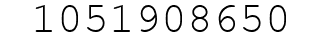 Number 1051908650.