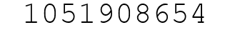 Number 1051908654.