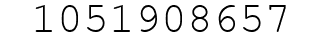Number 1051908657.