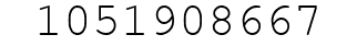 Number 1051908667.
