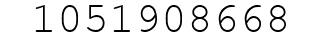 Number 1051908668.