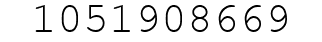 Number 1051908669.