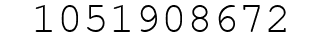 Number 1051908672.