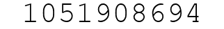Number 1051908694.