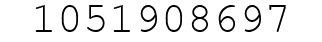 Number 1051908697.