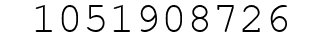 Number 1051908726.