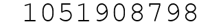 Number 1051908798.