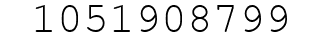 Number 1051908799.