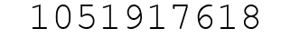 Number 1051917618.