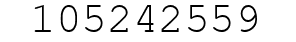 Number 105242559.