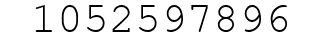 Number 1052597896.