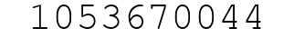 Number 1053670044.