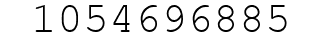 Number 1054696885.