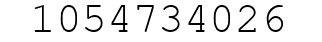 Number 1054734026.