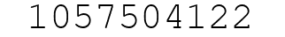 Number 1057504122.