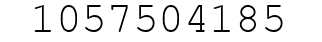 Number 1057504185.