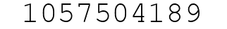 Number 1057504189.